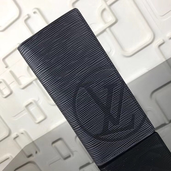 Louis Vuitton Epi Nahkainen Brazza Lompakko Noir M63511