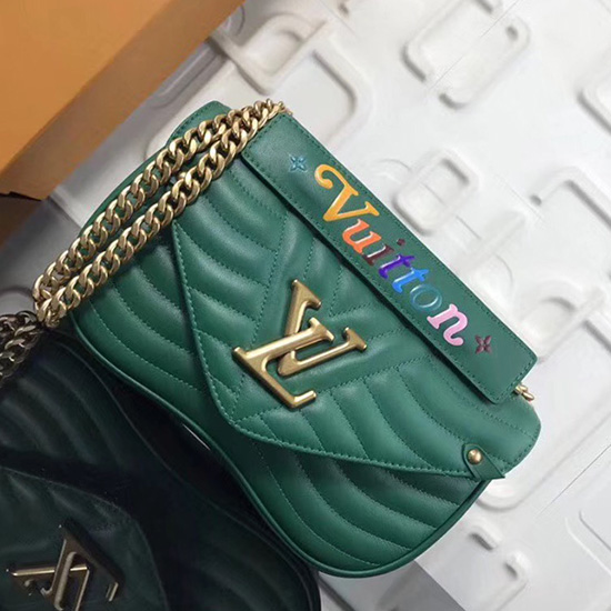 Louis Vuitton New Wave Ketjulaukku Mm Vihreä M51498