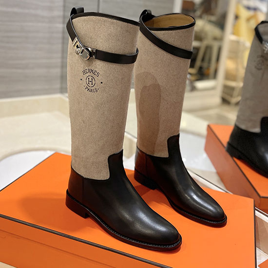 Bottes Hermès En Cuir Snh091304