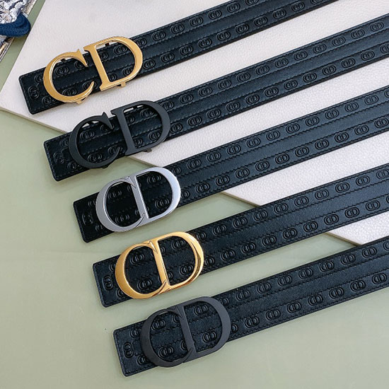 Ceinture En Cuir Dior 35 Mm Db051001