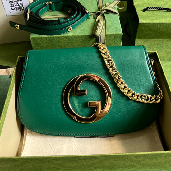 Gucci Blondie Sac à Bandoulière Vert 699268