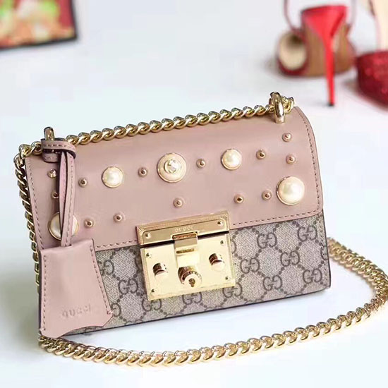 Gucci Cadenas Clouté Gg Sac à Bandoulière Suprême 432182