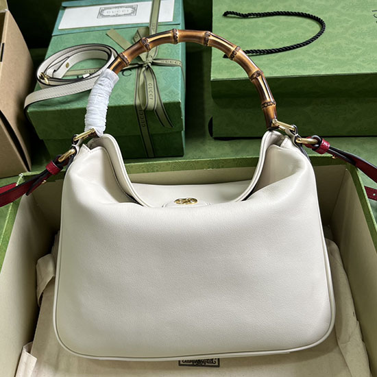 Gucci Diana Sac à Bandoulière Moyen Blanc 746124