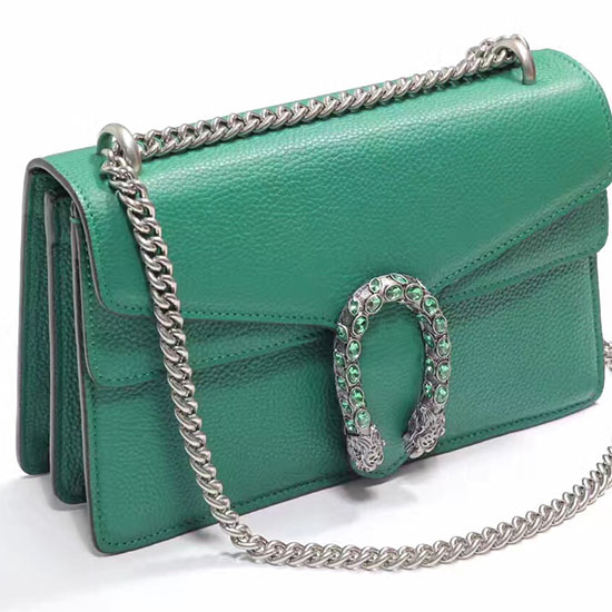 Gucci Dionysus Sac à Bandoulière En Cuir Vert 400249