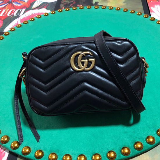 Gucci Gg Marmont Matelasse Mini Sac Noir 448065