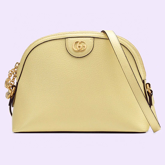 Gucci Ophidia Petit Sac à Bandoulière Jaune 499621