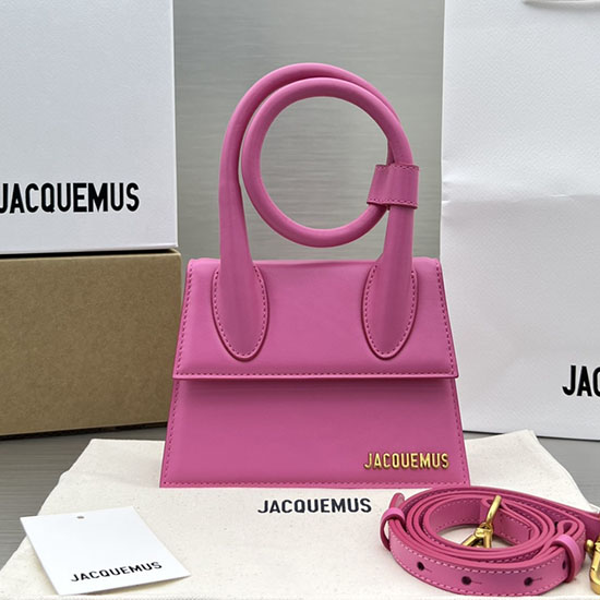 Jacquemus Le Chiquito Noeud Enroulé Sac à Main Pêche J2023