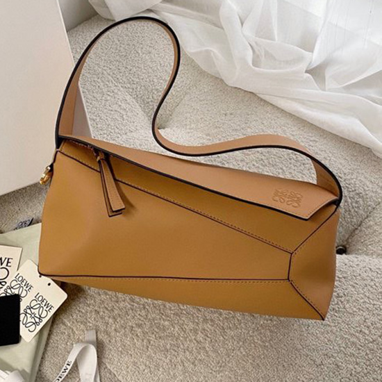 Loewe Puzzle Hobo Sac à Bandoulière Marron 51067