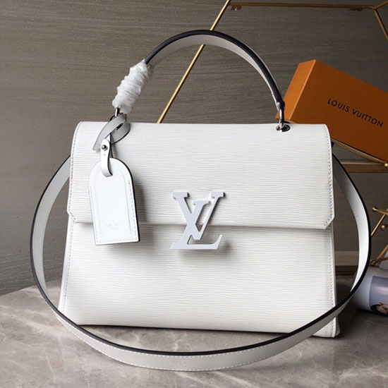 Louis Vuitton Cuir épi Grenelle Mm Blanc M53690