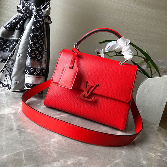 Louis Vuitton Cuir épi Grenelle Pm Rouge M53694