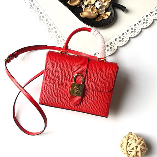 Louis Vuitton Cuir épi Locky Bb Rouge M52880