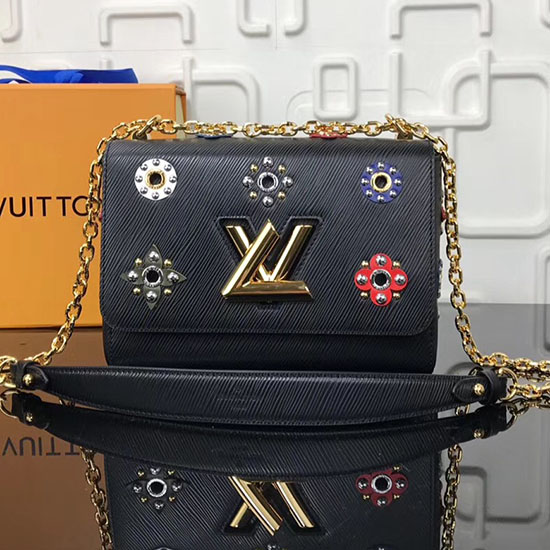 Louis Vuitton Cuir épi Twist Mm Noir M54127