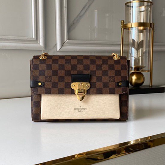 Louis Vuitton Damier ébène Vavin Pm Crème N40312