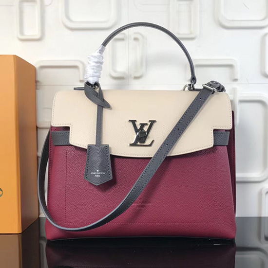 Louis Vuitton Lockme Ever Lie De Vin étain Crème M51395