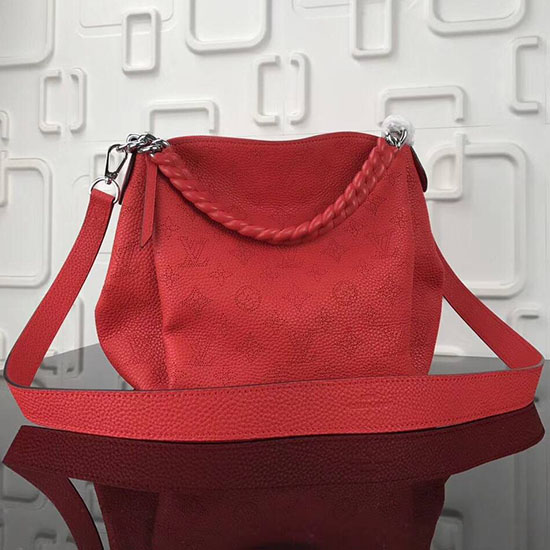 Louis Vuitton Mahina Chaîne Babylone En Cuir De Veau Bb Rouge M51223