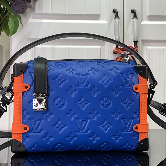 Louis Vuitton Monogramme Empreinte Coffre Latéral Bleu M46358