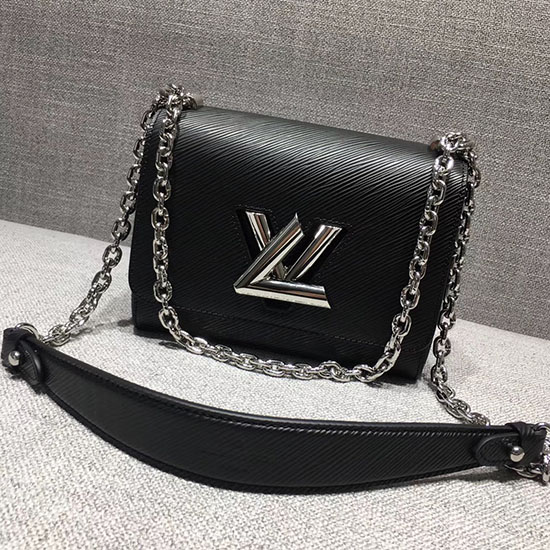 Louis Vuitton épi Cuir Twist Pm Noir M50273