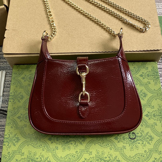 Mini Sac Gucci Jackie Notte Bordeaux 782889