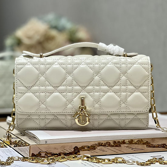 Mini Sac Miss Dior Blanc D0980