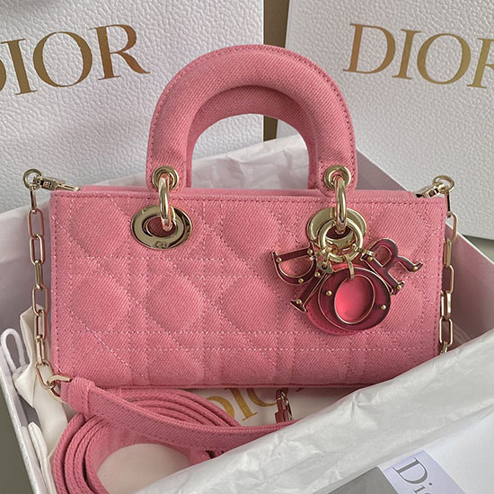 Petit Sac En Jean Lady D-joy Rose D3380