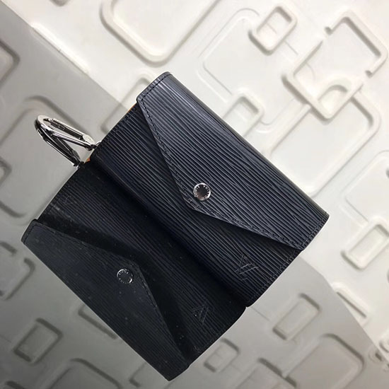 Pochette à Clés En Cuir épi Louis Vuitton Noir M56246