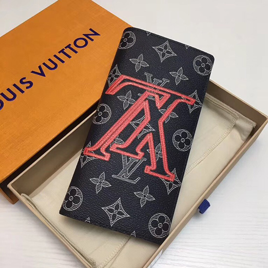 Portefeuille Brazza En Toile à Encre Monogramme Louis Vuitton M62893