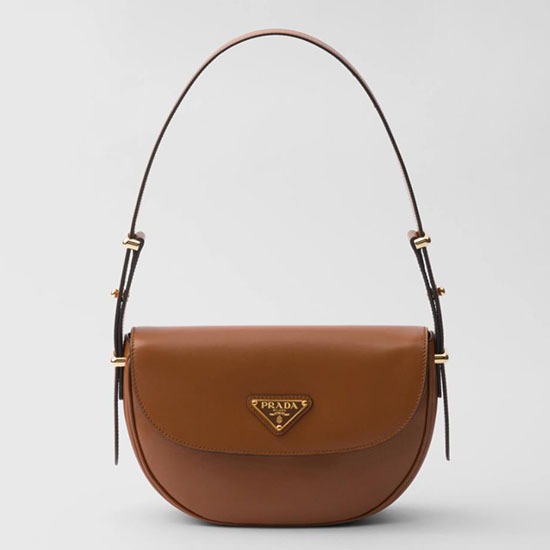 Prada Arque Sac Porté épaule En Cuir à Rabat Camel 1bd365