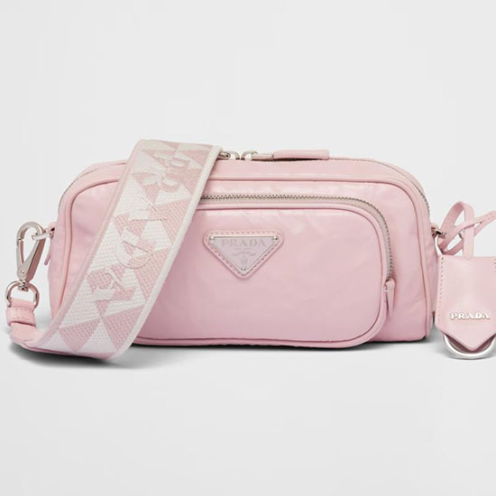 Prada Sac Porté épaule Multi-poches Rose Albâtre 1bh198