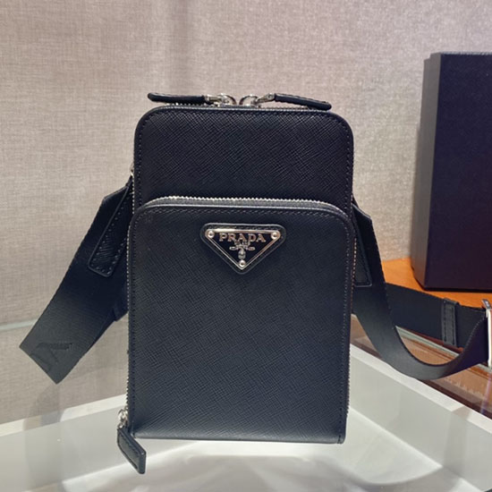 Prada étui Pour Smartphone En Cuir Saffiano 2zh126