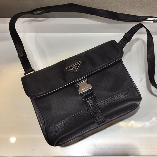 Prada étui Pour Smartphone En Re-nylon Et Cuir Saffiano 2zh108