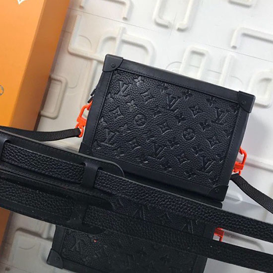 Sac Boîte En Cuir De Veau Louis Vuitton Noir M44427