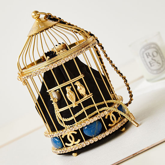 Sac Chanel Cage à Oiseaux Noir A2022