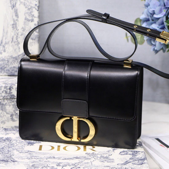 Sac Dior 30 Montaigne En Cuir De Veau Noir M9203