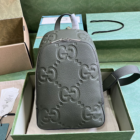 Sac à Bandoulière Gucci Jumbo Gg Vert Foncé 766937