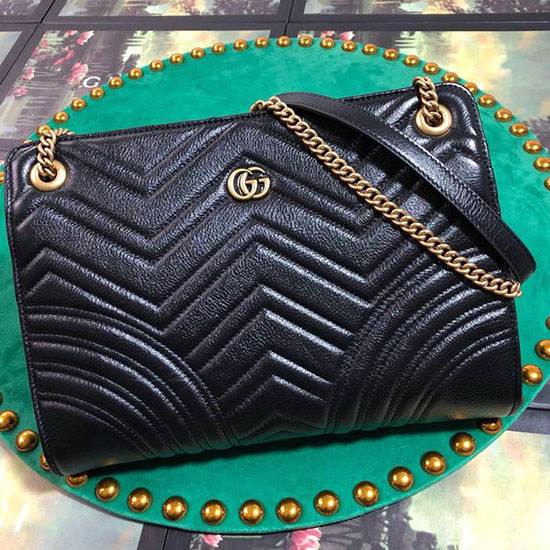 Sac à Main En Cuir Gucci Noir 524592