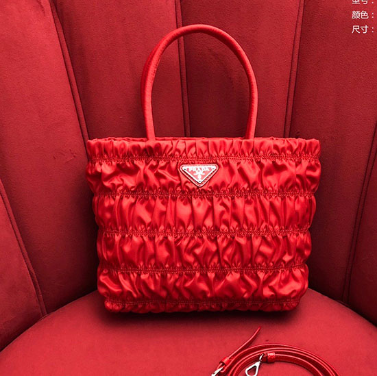 Sac à Main Prada En Nylon Rouge 1bg321