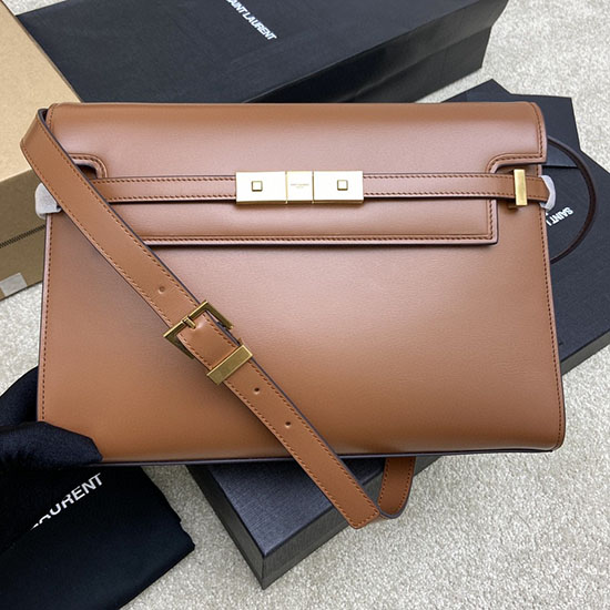 Saint Laurent Sac Bandoulière Manhattan Marron 579271