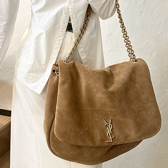 Saint Laurent Sac à Main Jamie 43 En Daim Marron 742431