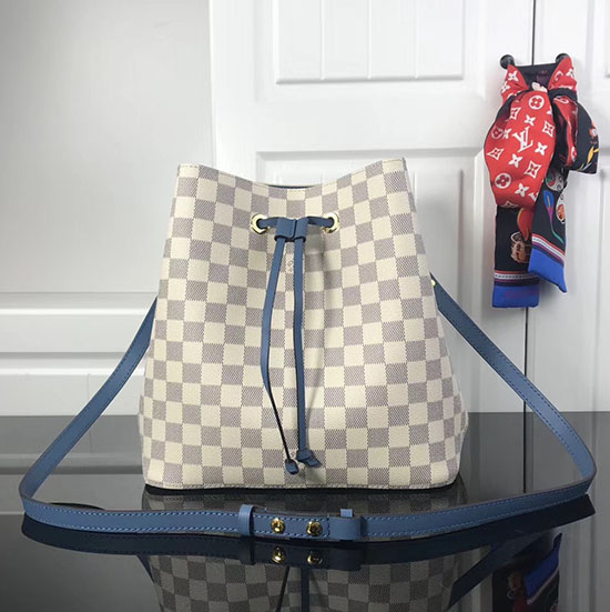 Toile Louis Vuitton Damier Azur Bleu Néon N40153