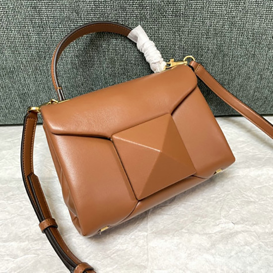 Valentino Mini Sac à Main à Clous Marron V23101