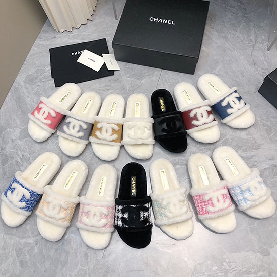 Chanel Gyapjú Papucs Snc091301