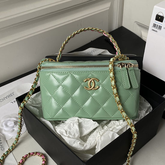 Chanel Piperetáska Zöld Ap3243