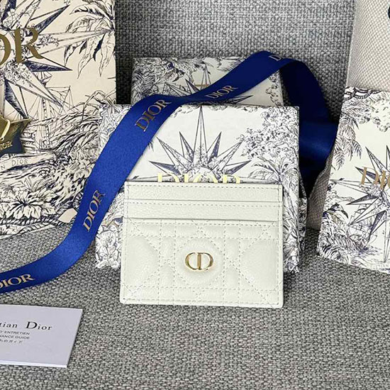 Dior Caro Freesia Kártyatartó Fehér S5130