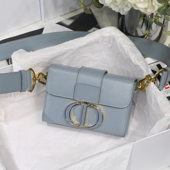 Dior Sima Borjúbőr 30 Montaigne Doboztáska Skyblue M9032