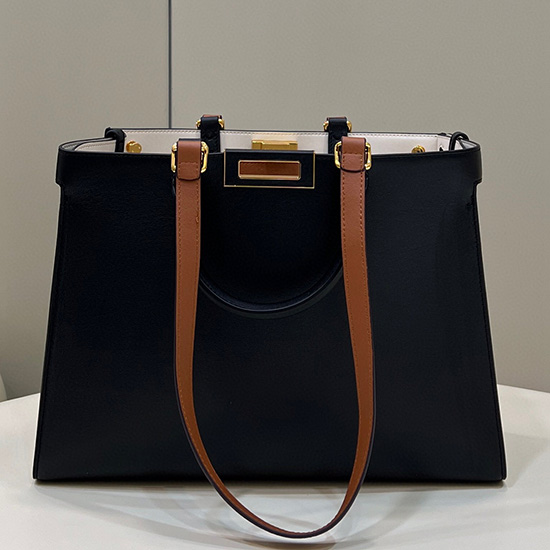 Fendi Peekaboo Kicsi X Táska Fekete F8539