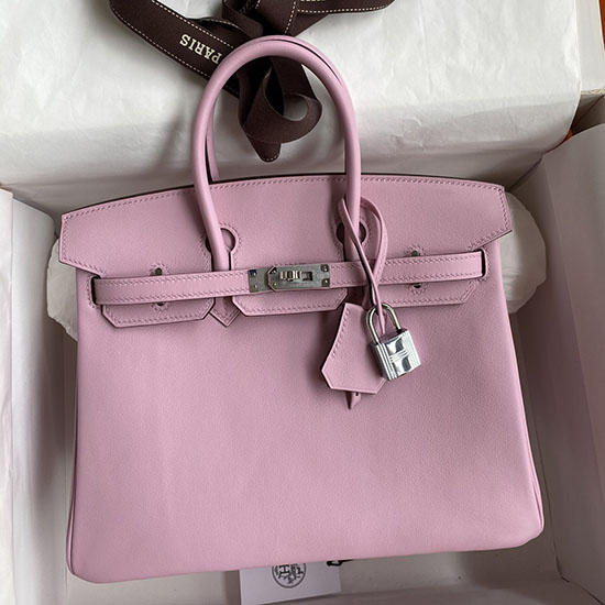 Hermes Swift Bőr Birkin Táska Mályva Sylvestre Hb30192