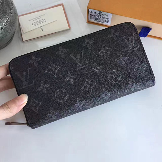 Louis Vuitton Monogram Eclipse Vászon Cipzáras Pénztárca M60017