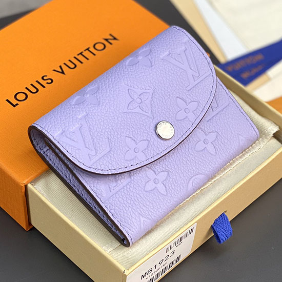 Louis Vuitton Rosalie érme Pénztárca Lila M81520