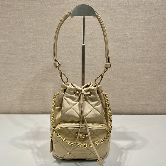 Prada Re-nylon Válltáska Bézs 1bh038