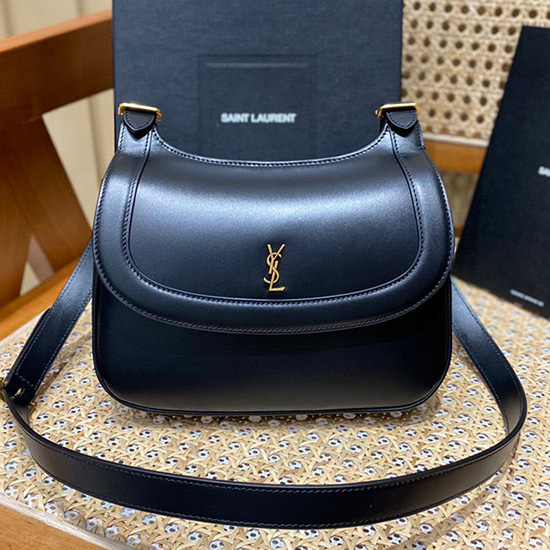 Saint Laurent Charlie Bőr Kereszttáska Fekete 684742